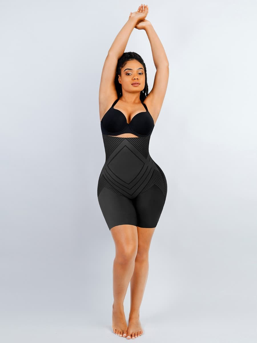 High Waist Trimming Thigh Slimmer with Steel Bones - Auxieswear