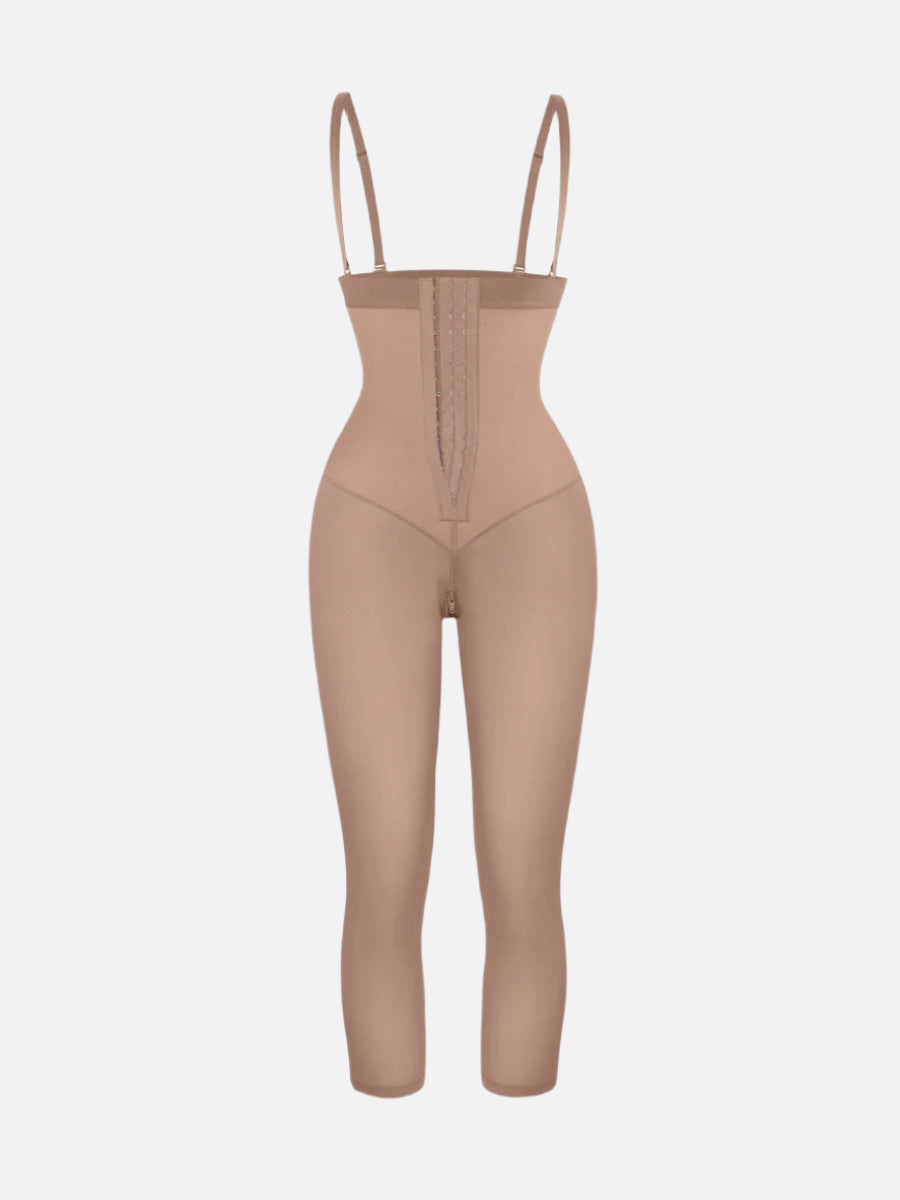 Latex Open Bust Tummy Control Body Shaper - Auxieswear