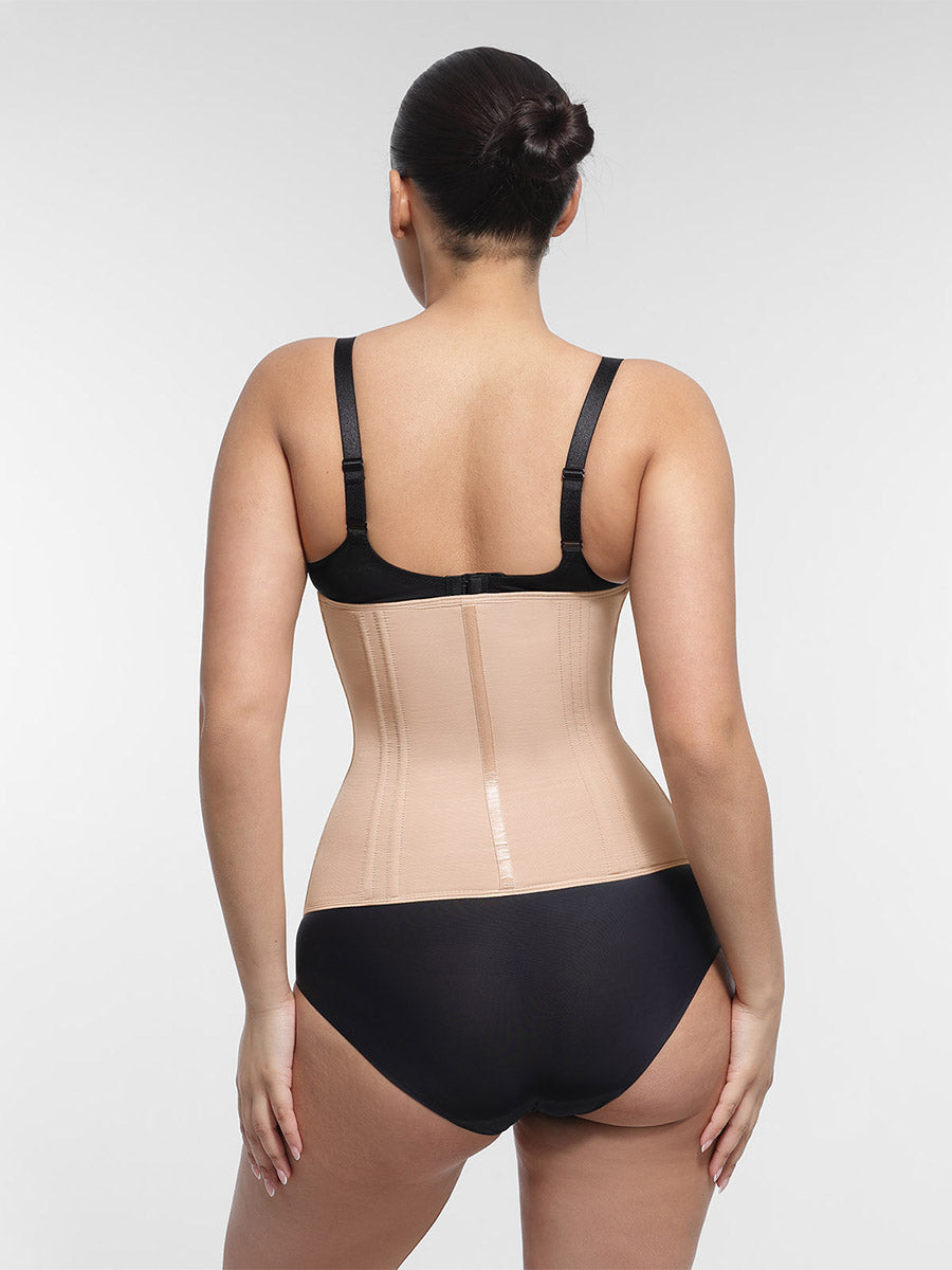 High Compression Waist Cincher with 15 Steel Bones - Auxieswear