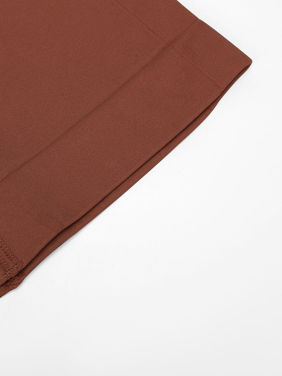 Seamless Mid-Waist Tummy Control Thigh Slimmer - Auxieswear