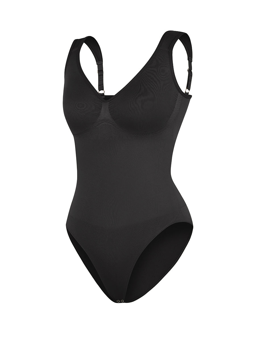 Diamond Neck Bust & Waist Control Bodysuit - Auxieswear