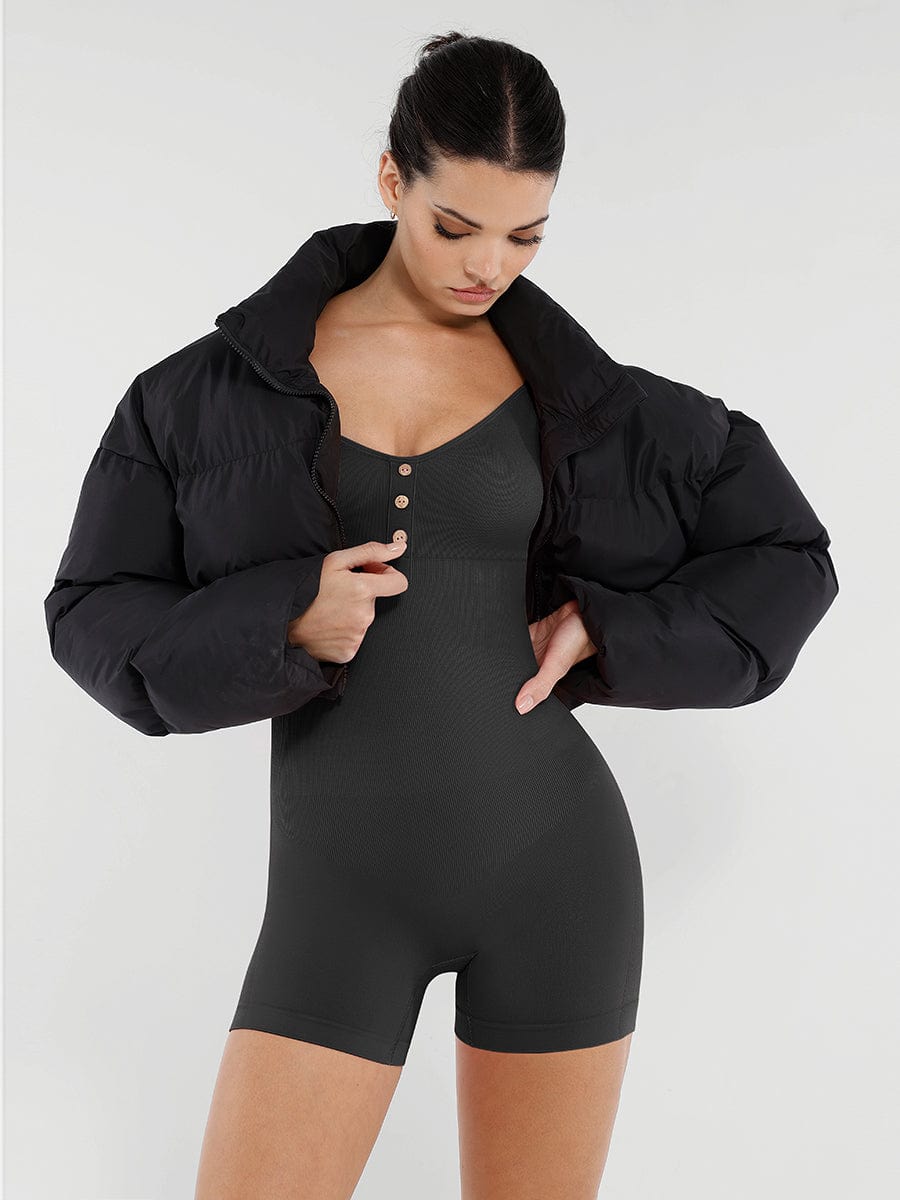 Waist & Abdomen Shaping Butt Lifting Jumpsuit - Auxieswear