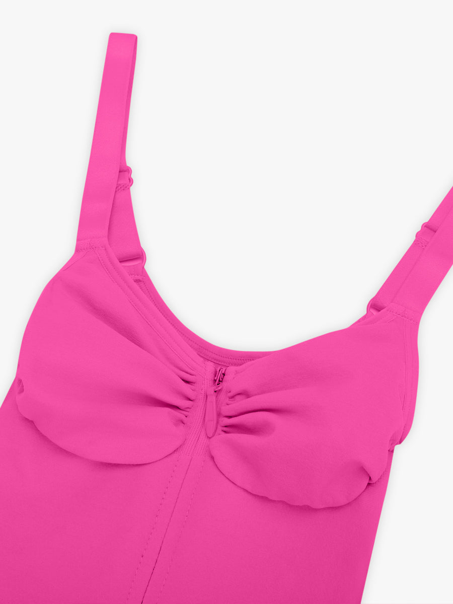 Plunge Chest Support with Inner Clips Bodysuit - Auxieswear