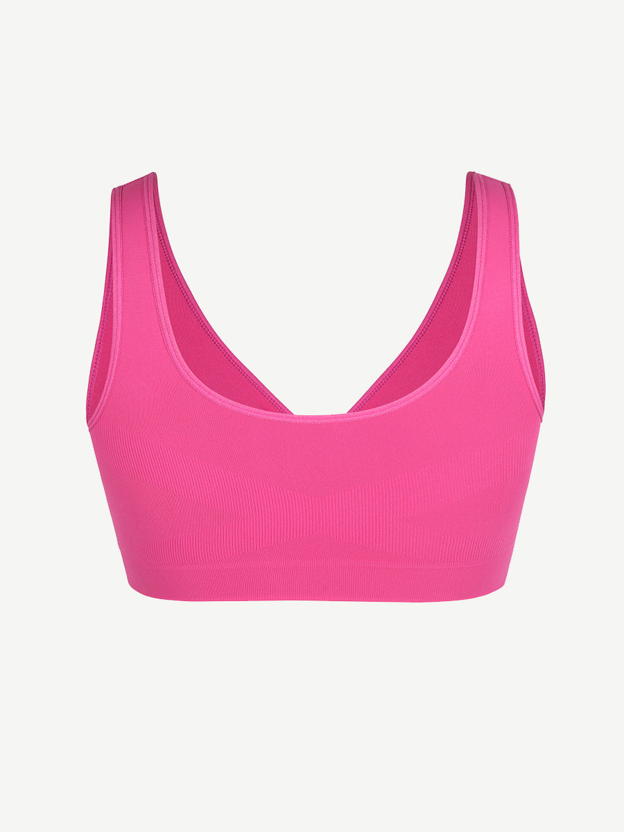 Wide Back & Straps Bust Support Shaping Bra - Auxieswear