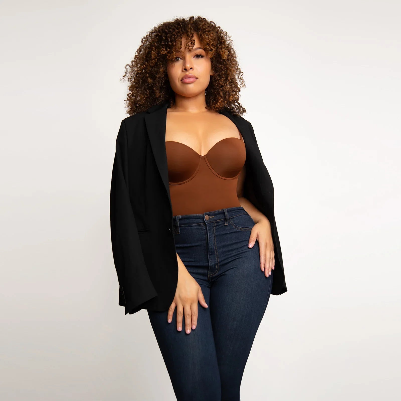 All-in-One Sweetheart Neckline Shaping Bodysuit - Auxieswear