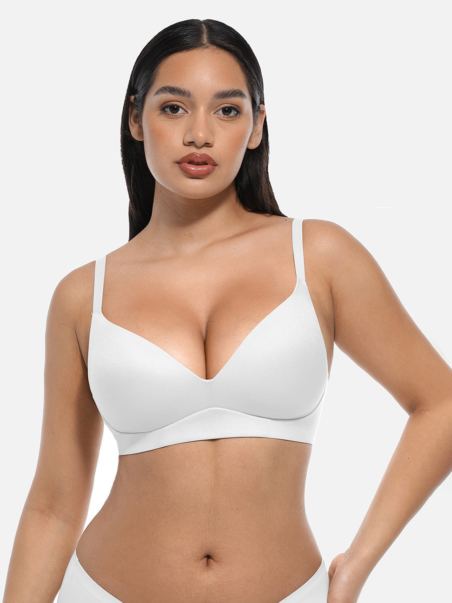 Wireless Push Up Demi coverage Bralettes Bra - Auxieswear