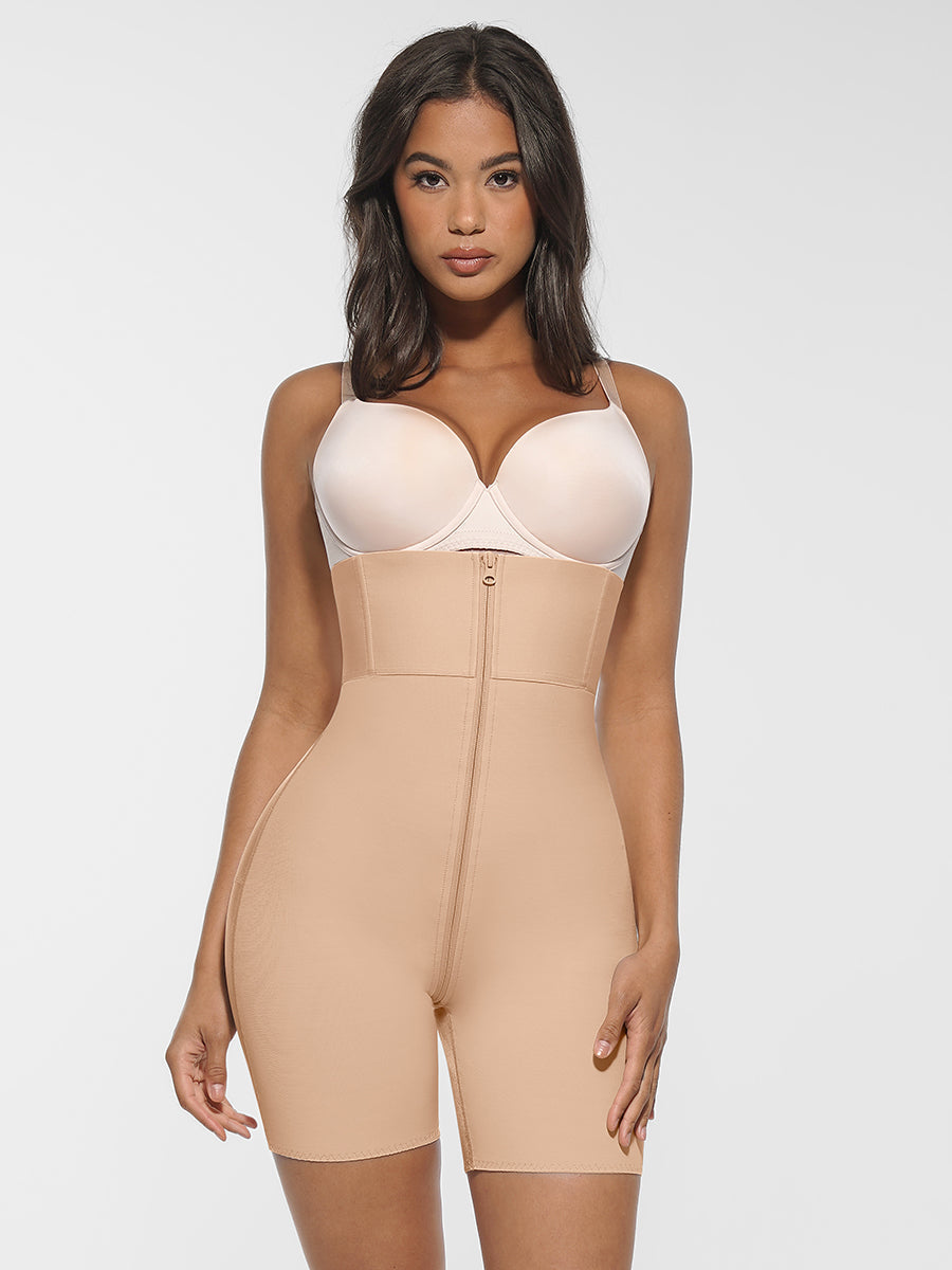 Hard Mesh Firm Butt Lifter with Wide Waistband and Hip-Lifting Design - Auxieswear