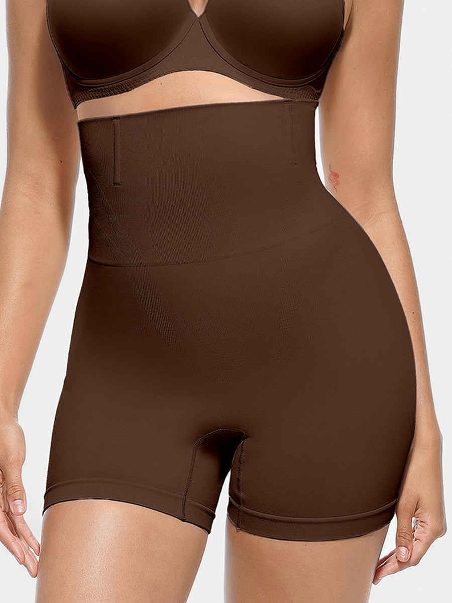 High-Waisted Antibacterial Lining Thigh Slimmer - Auxieswear