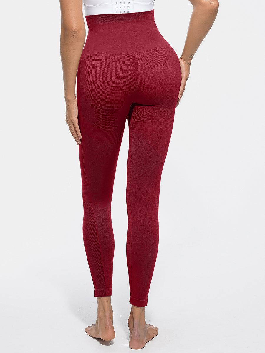 Anti-Slip Waistband High Waisted Sculpting Leggings - Auxieswear