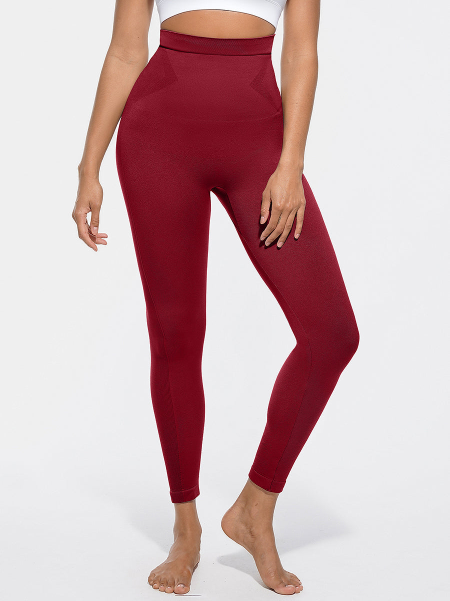 Anti-Slip Waistband High Waisted Sculpting Leggings - Auxieswear