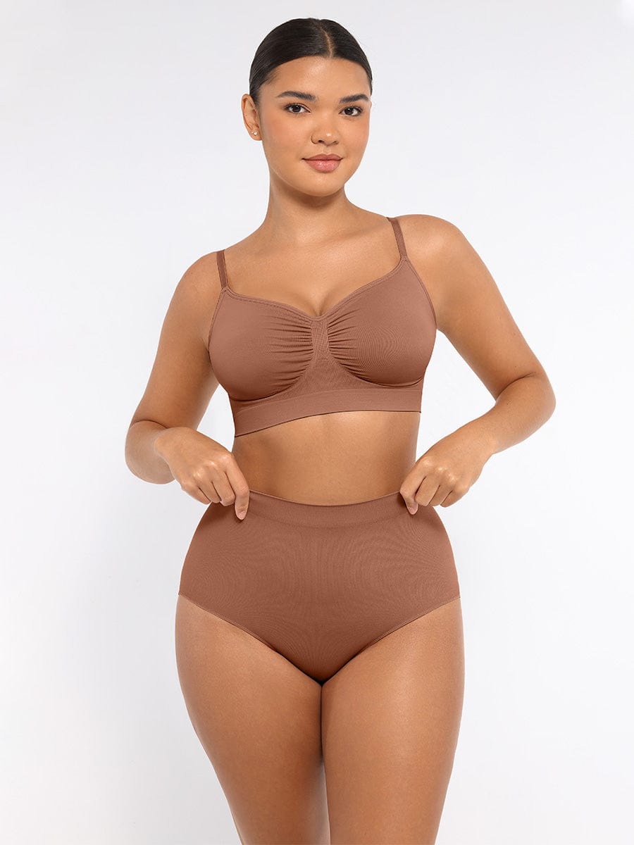 Wireless Supportive Shaping Bra with Adjustable Straps - Auxieswear