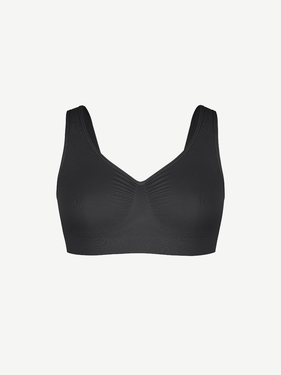 Wide Back & Straps Bust Support Shaping Bra - Auxieswear
