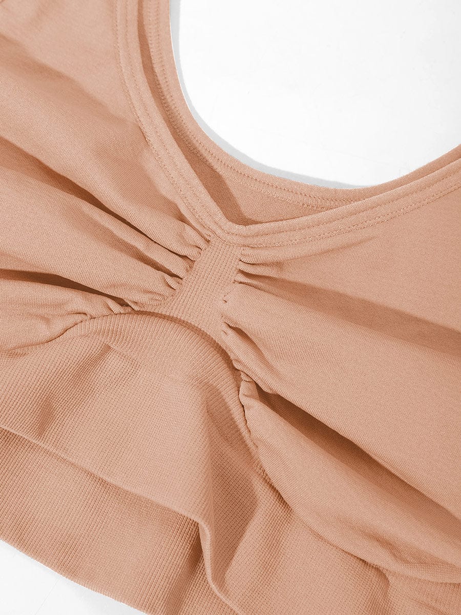 Wide Back & Straps Bust Support Shaping Bra - Auxieswear