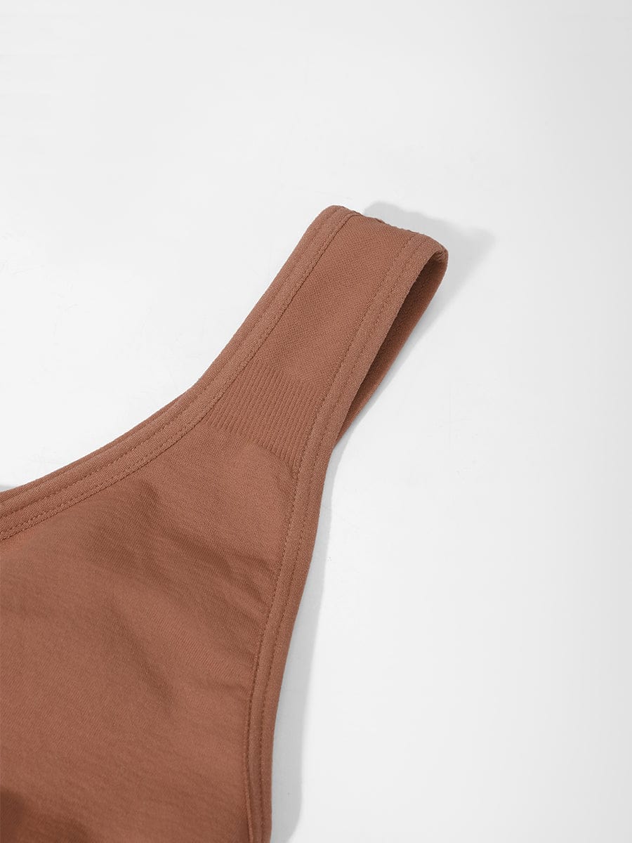 Wide Back & Straps Bust Support Shaping Bra - Auxieswear