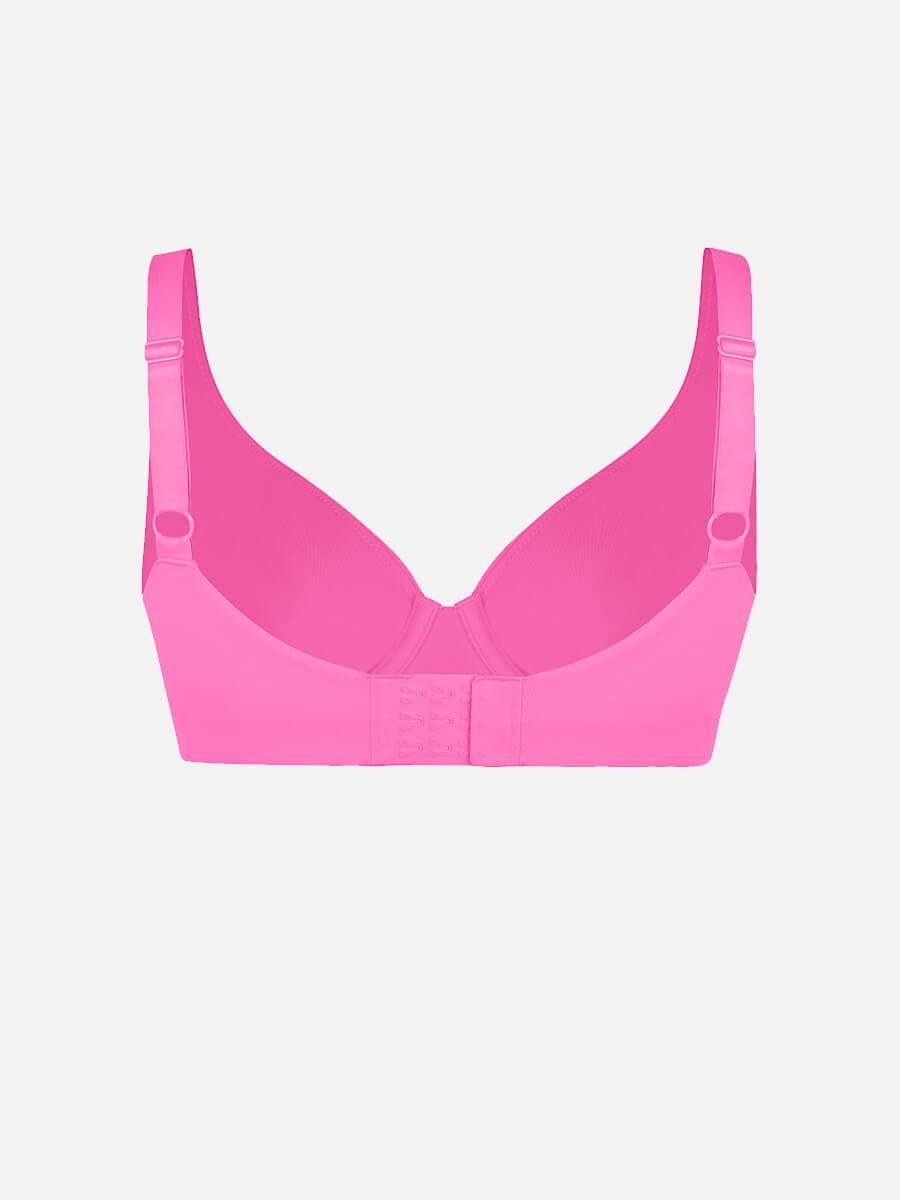 Deep V-Neck Unpadded Underwired Support Bra - Auxieswear