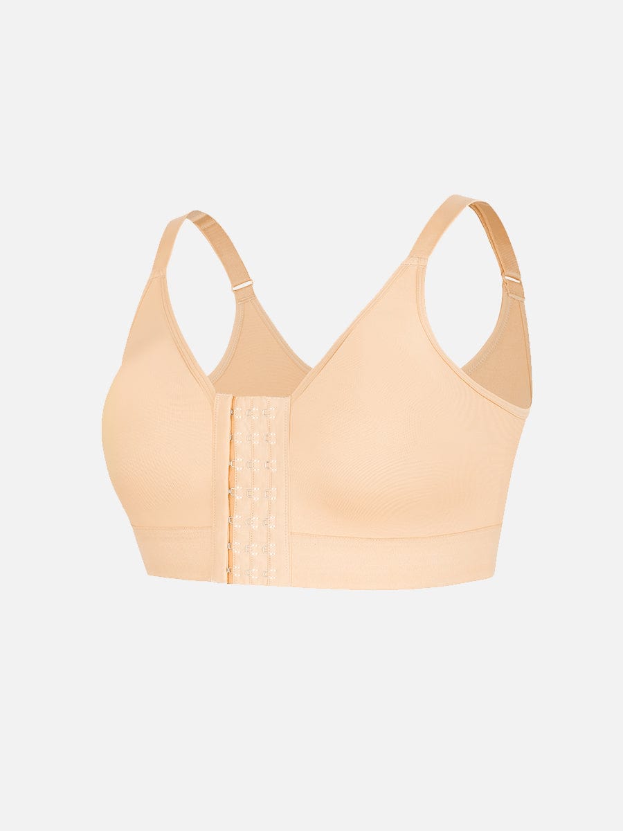 Breathable Chest Support Bra with Front Closure - Auxieswear
