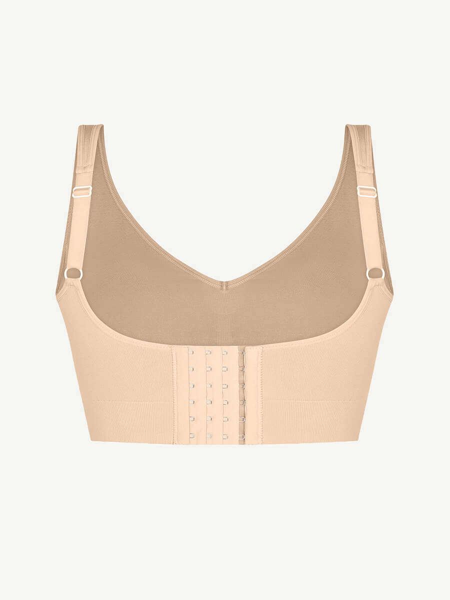 Deep V Design Bra With Removable cups - Auxieswear