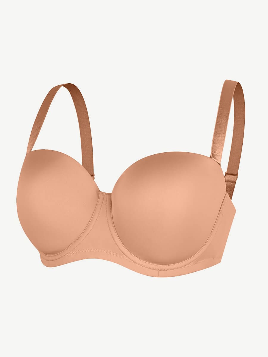 Underwire Non-Slip Bra with Removable Straps - Auxieswear