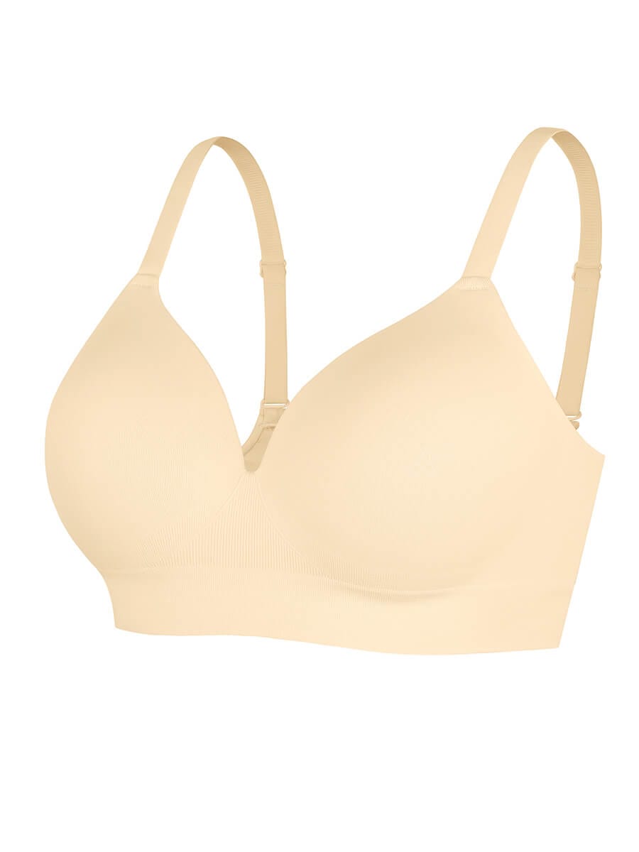 Wireless Bust Support Bra with Foam Cups - Auxieswear