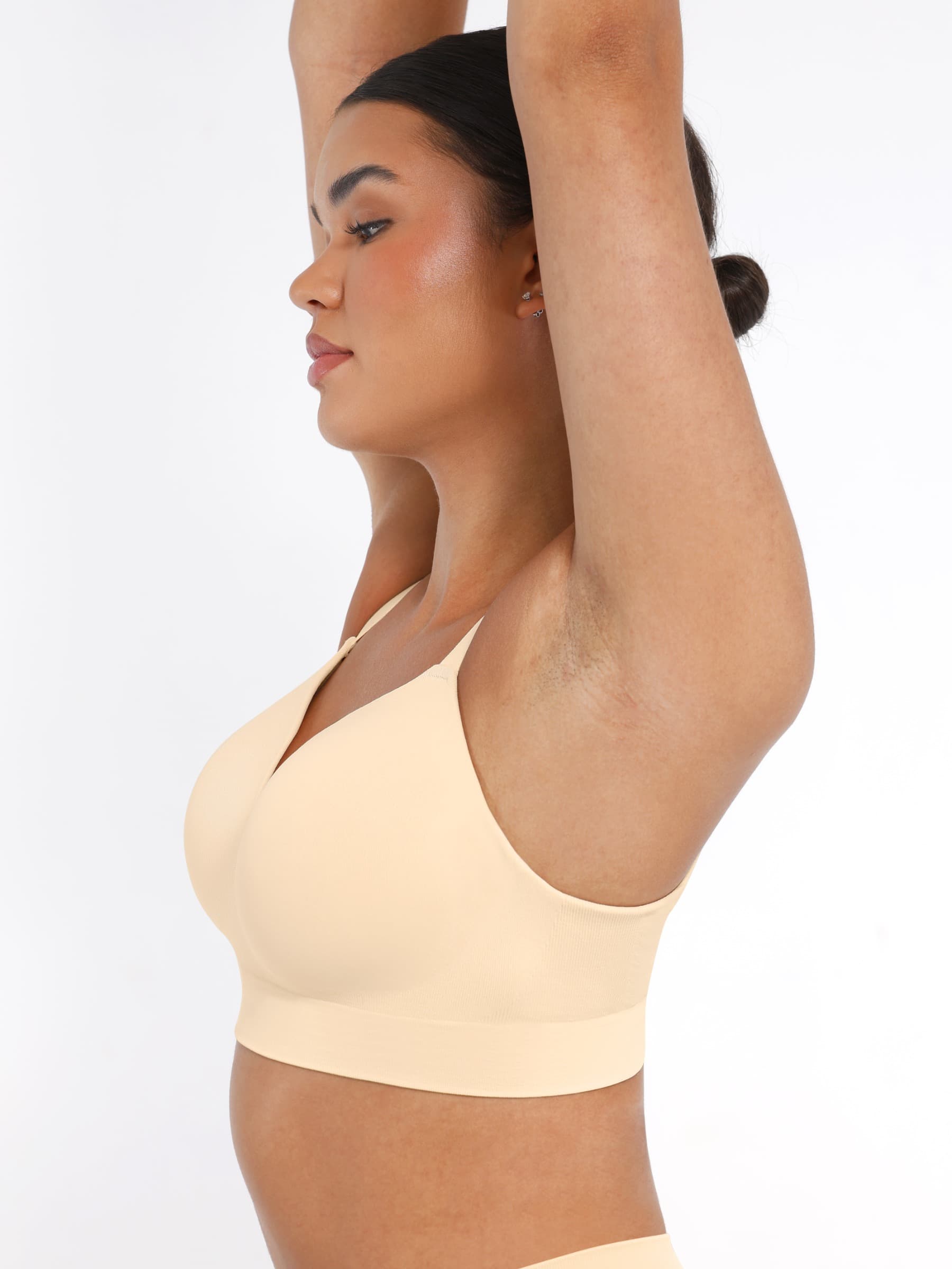 Wireless Bust Support Bra with Foam Cups - Auxieswear