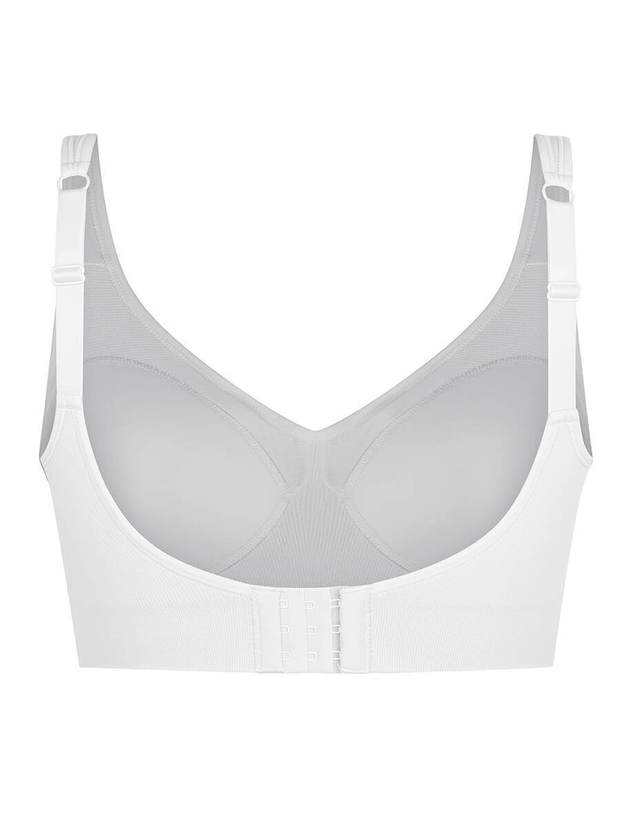 Wireless Bust Support Bra with Fixed Cups