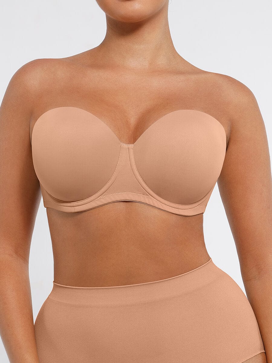 Underwire Non-Slip Bra with Removable Straps - Auxieswear