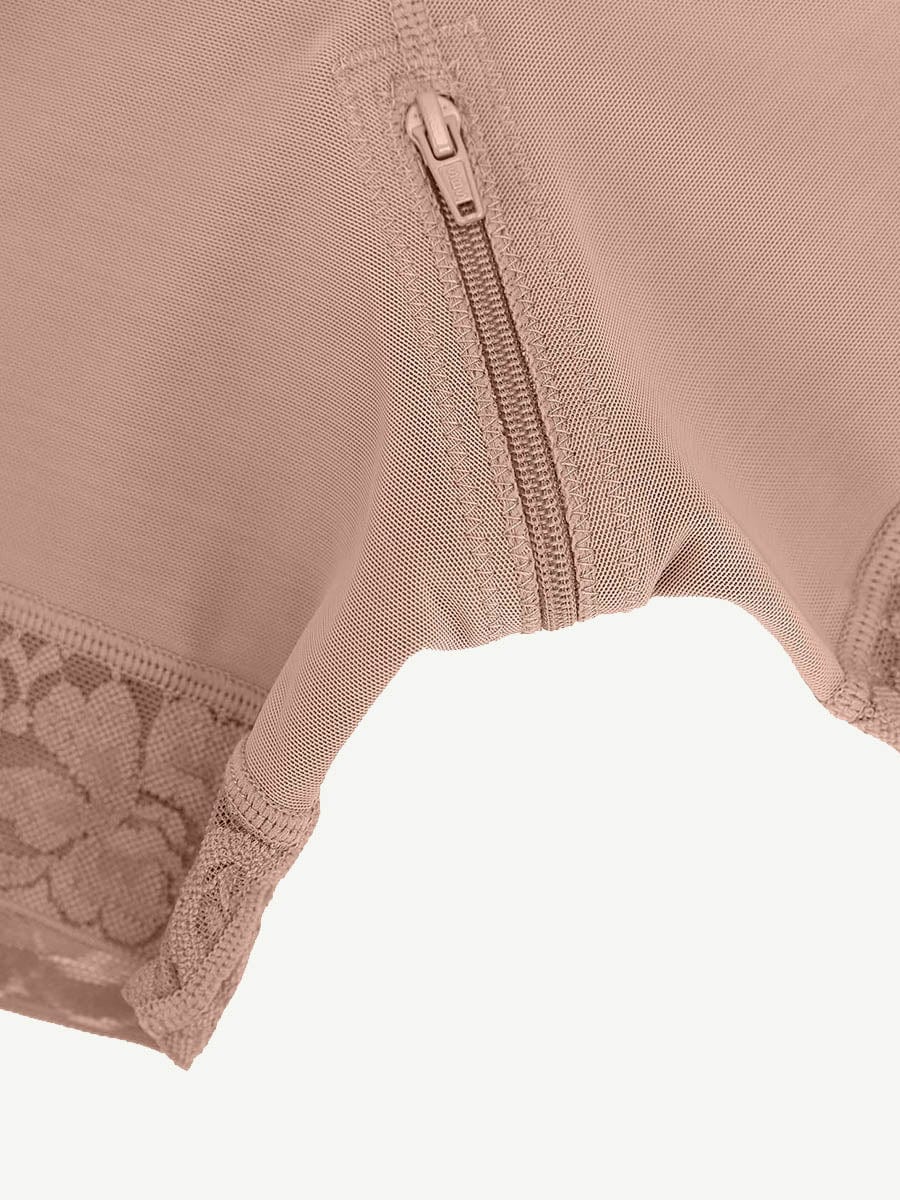 Firm Compression Breathable Body Shaper With Adjustable Straps - Auxieswear