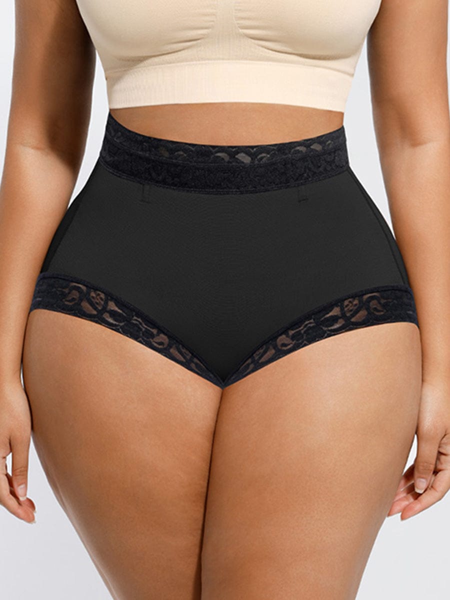 Peach Butt Lift Antibacterial Lining Mid-Waist Panties - Auxieswear