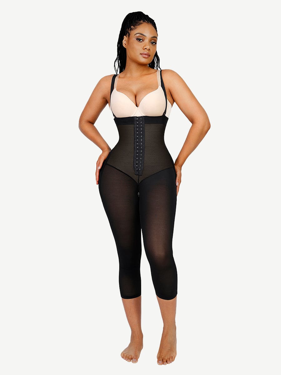 Latex Open Bust Tummy Control Body Shaper - Auxieswear