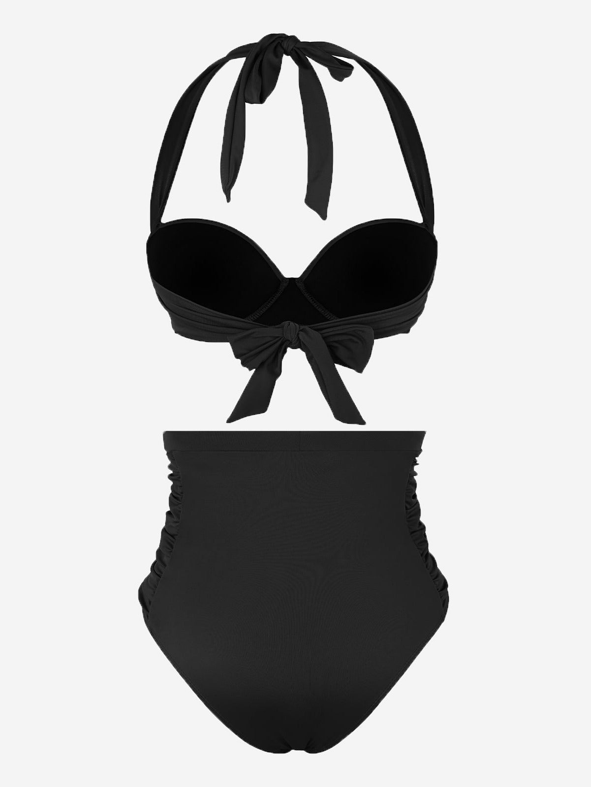 Twist Knot Tankini Bra Top with Strappy Details - Auxieswear