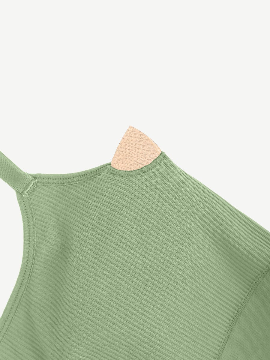 High-Stretch Tummy Control Jumpsuit with Removable Pads - Auxieswear