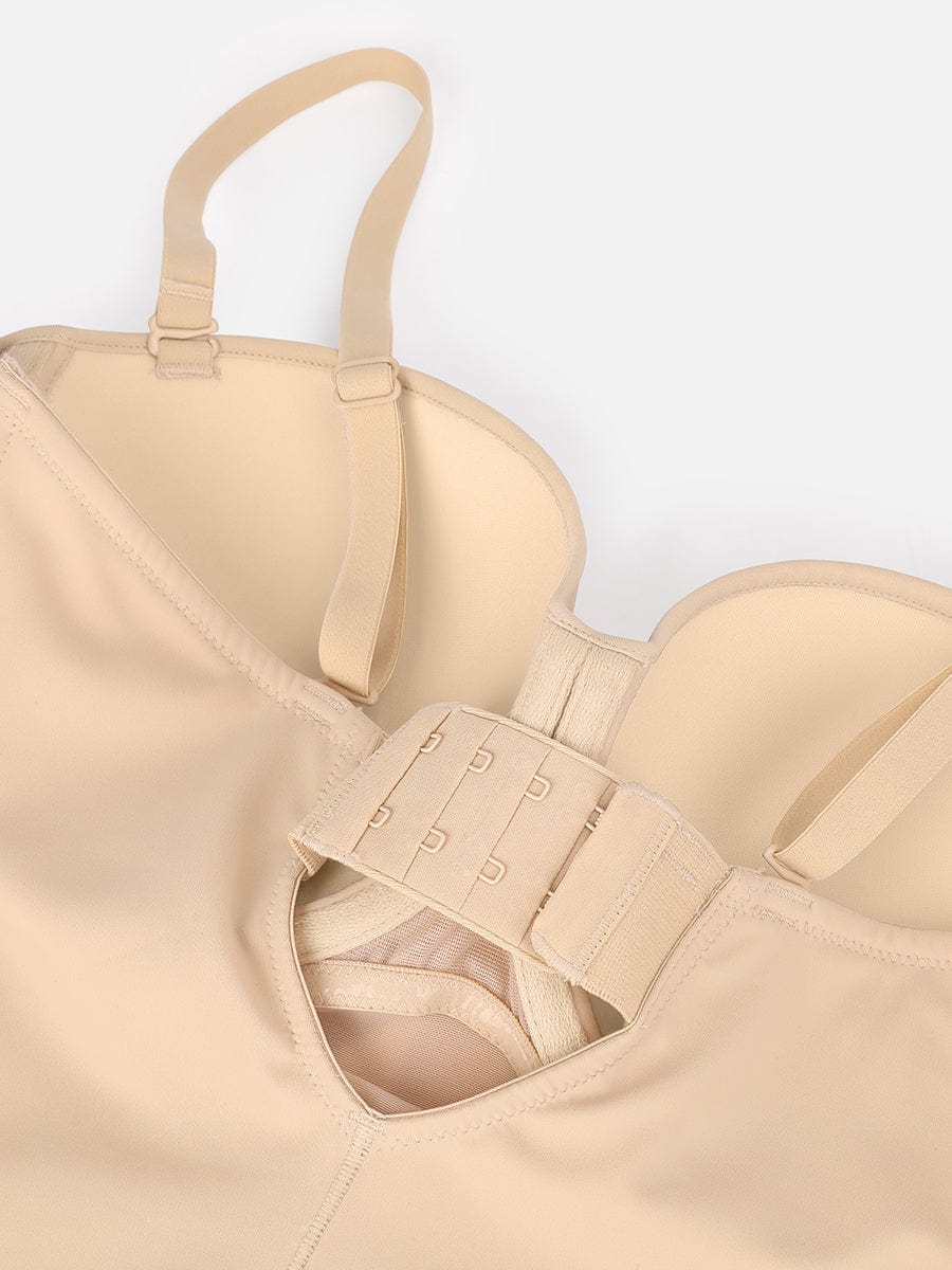Waist & Abdomen Shaping Bodysuit With Removable Straps - Auxieswear