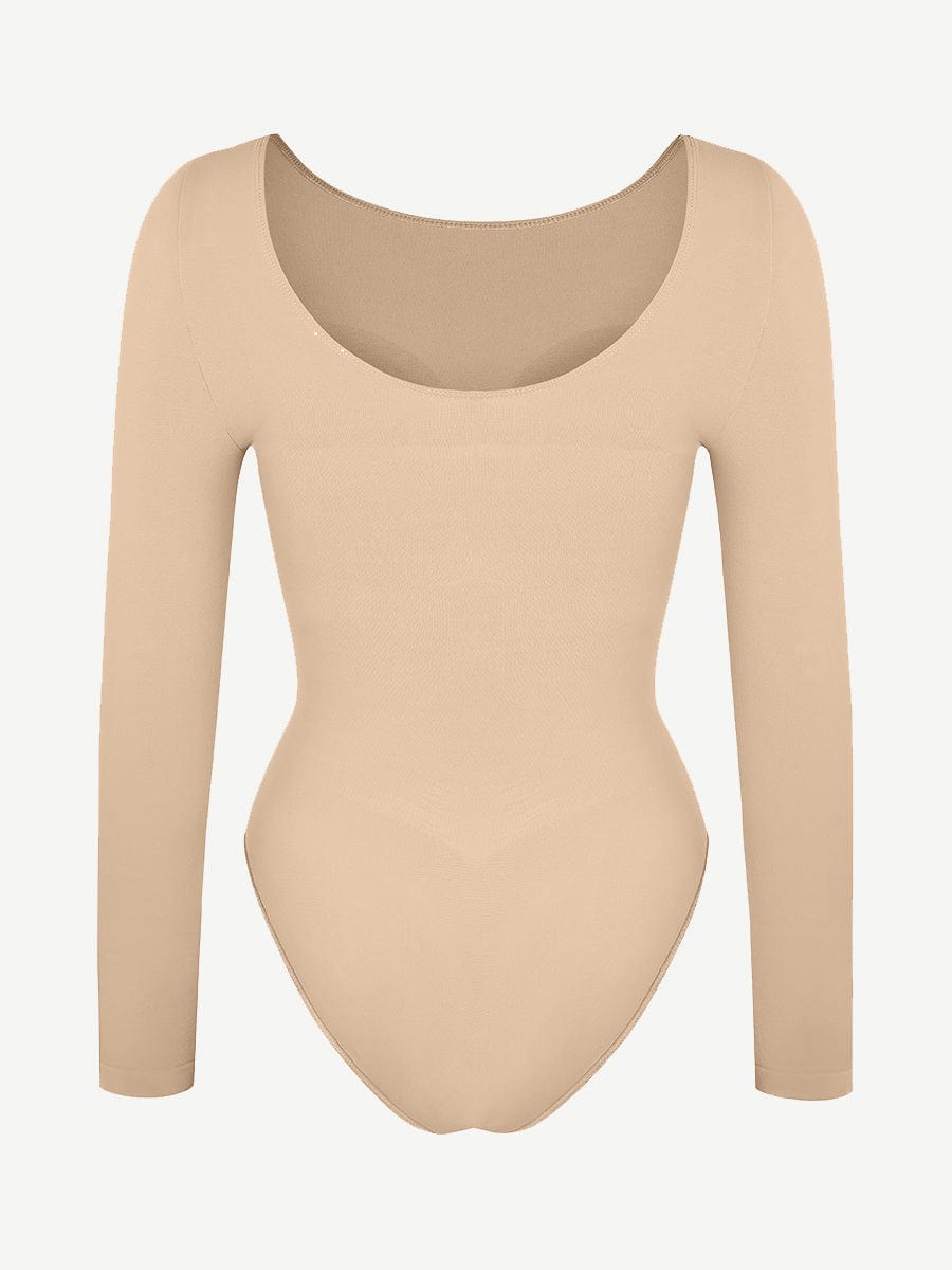 Long Sleeve Bust & Waist Support Bodysuit - Auxieswear