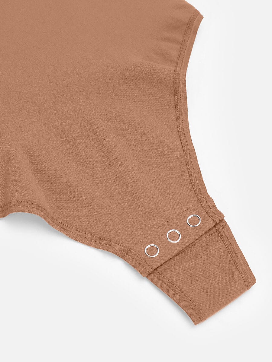 Long Sleeve Chest & Tummy Control Bodysuit - Auxieswear