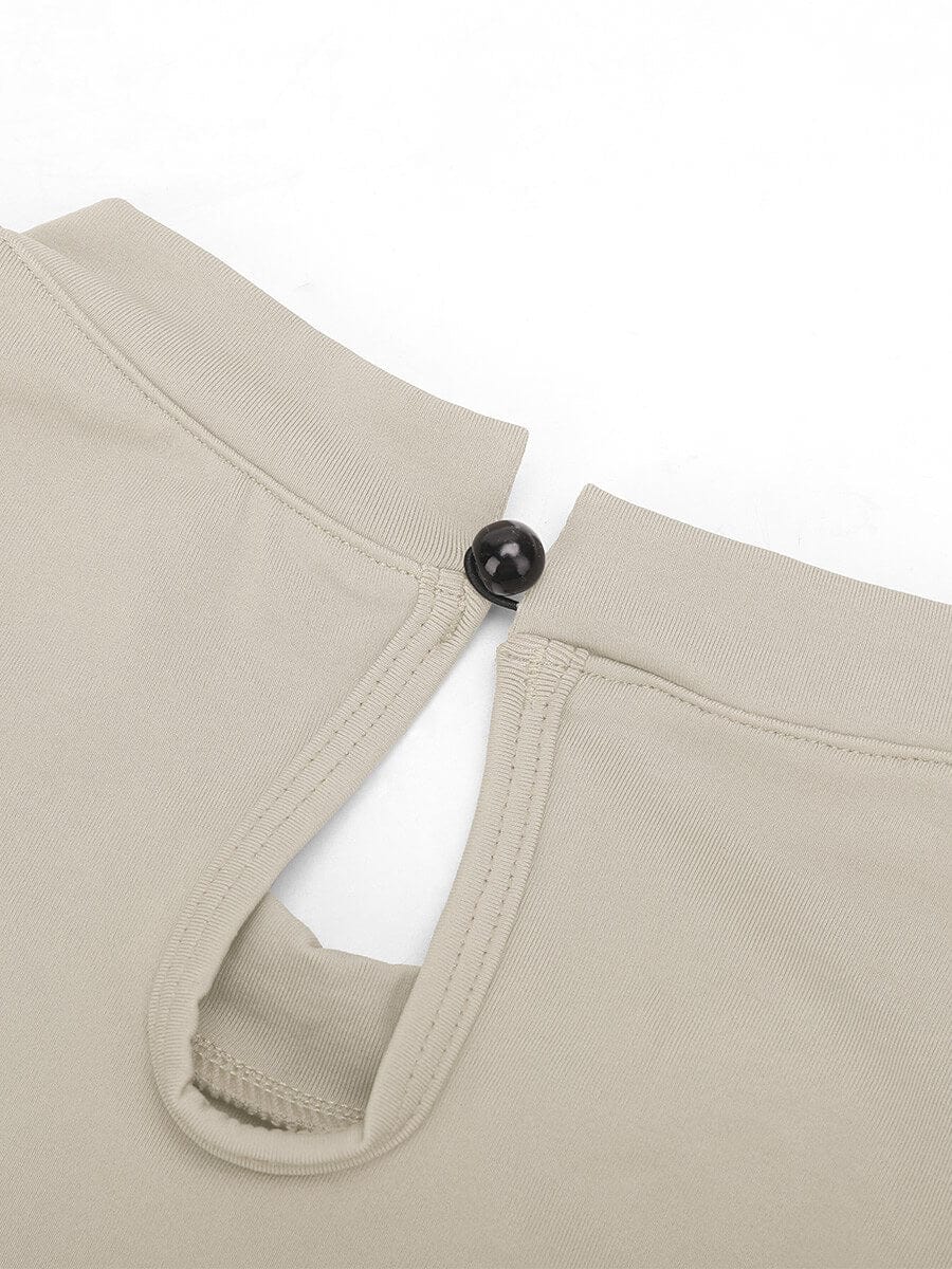 Cap Sleeve Waist & Abdomen Shaping Bodysuit - Auxieswear