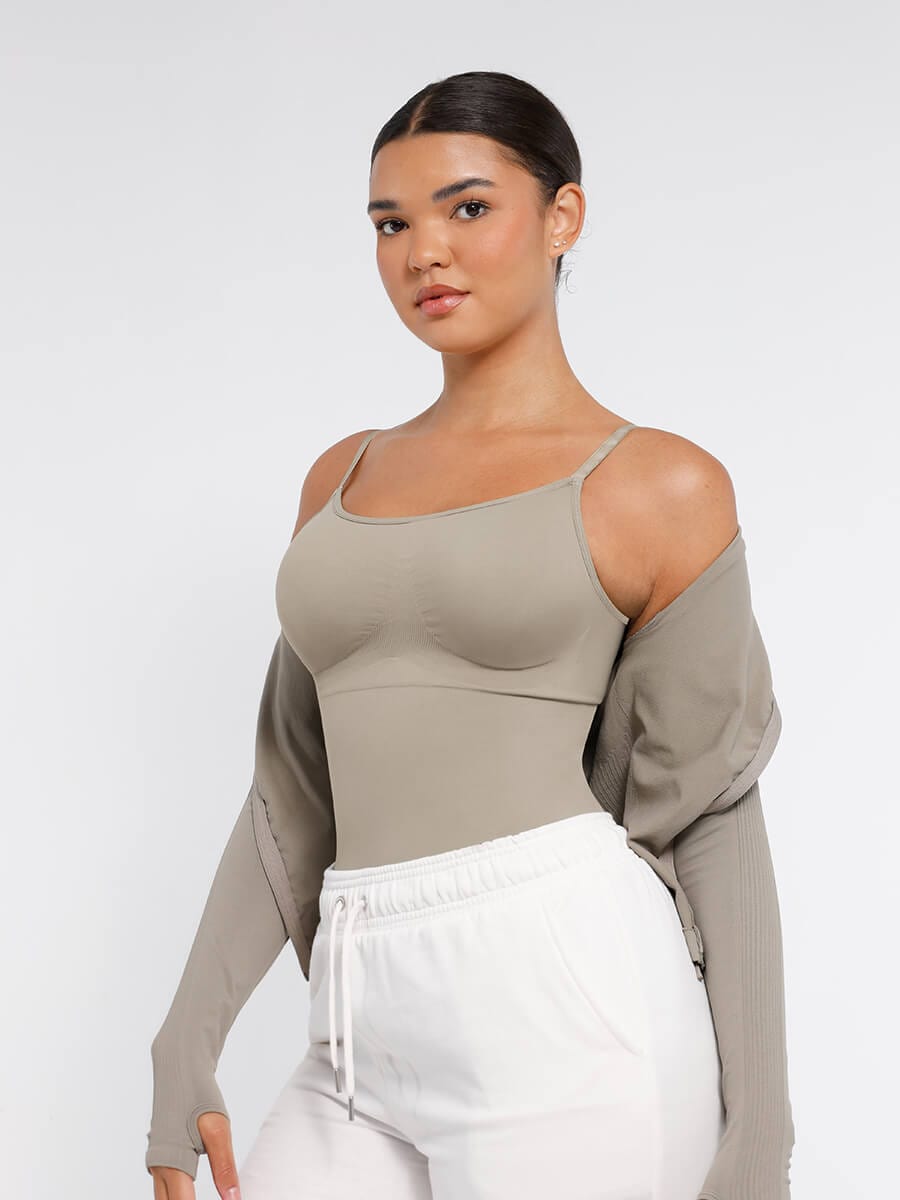 Panty Style Waist and Abdomen Shaping Bodysuit - Auxieswear