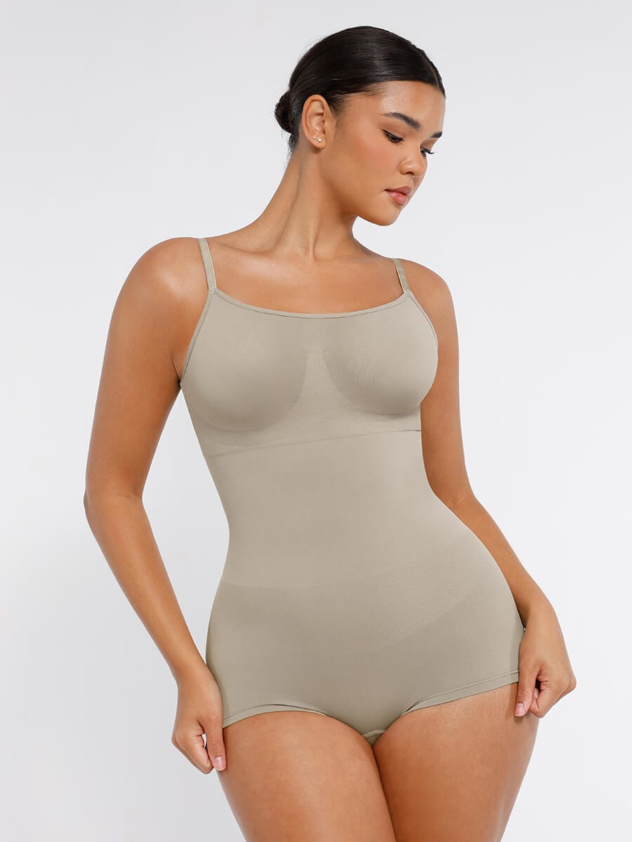 Panty Style Waist and Abdomen Shaping Bodysuit - Auxieswear