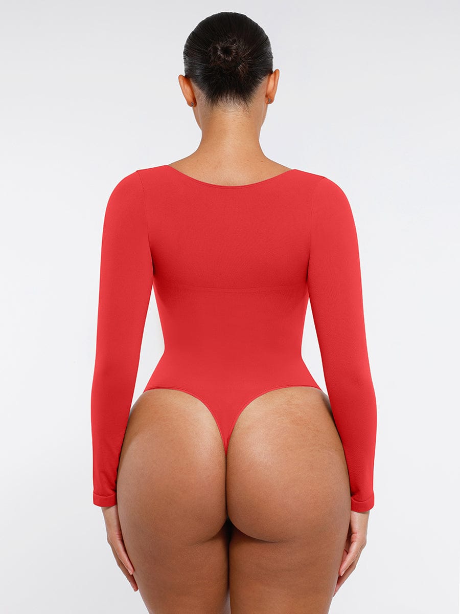 Long Sleeve Chest & Tummy Control Bodysuit