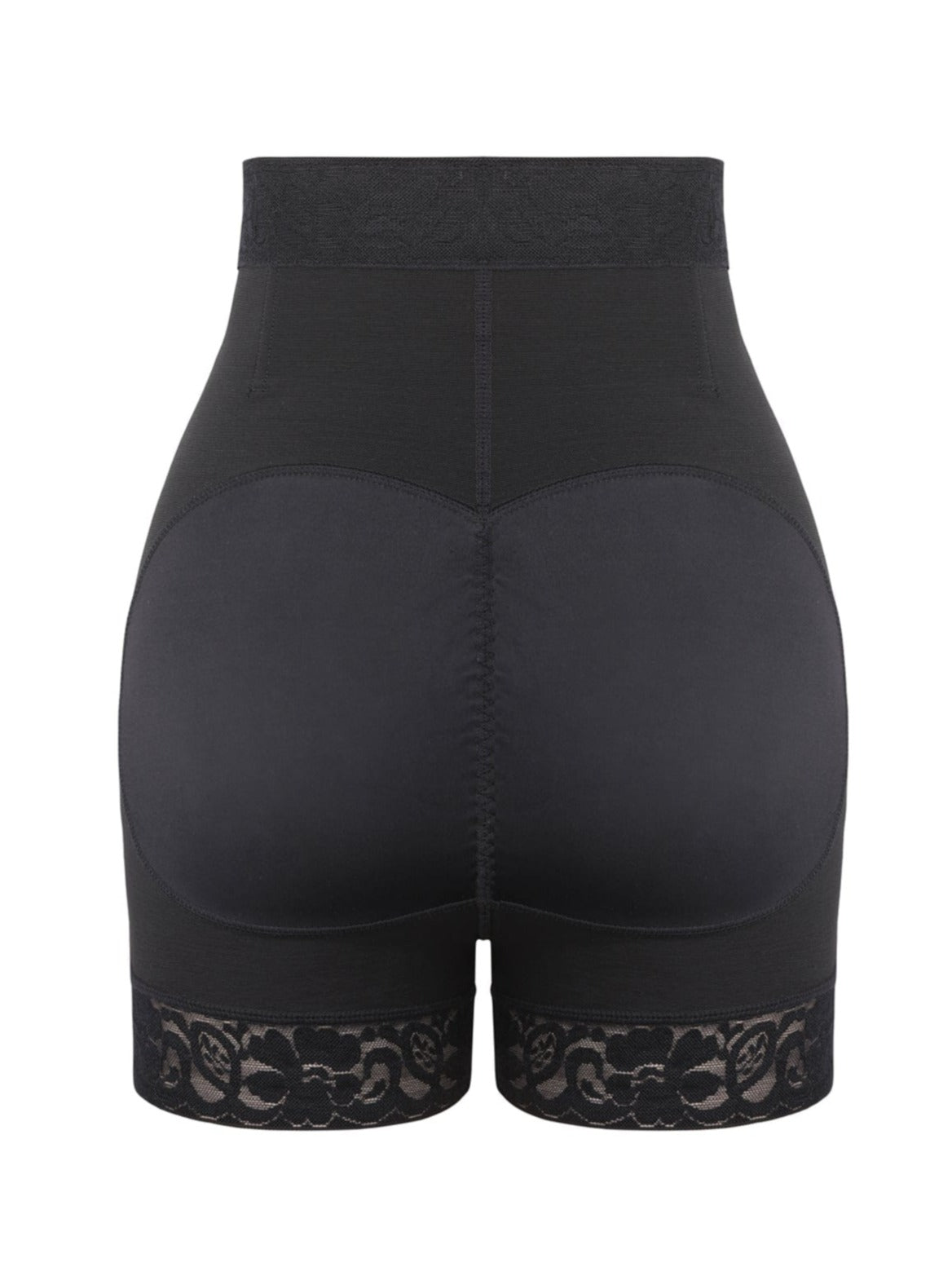 High Waist Thigh Slimmer With Front Zipper - Auxieswear