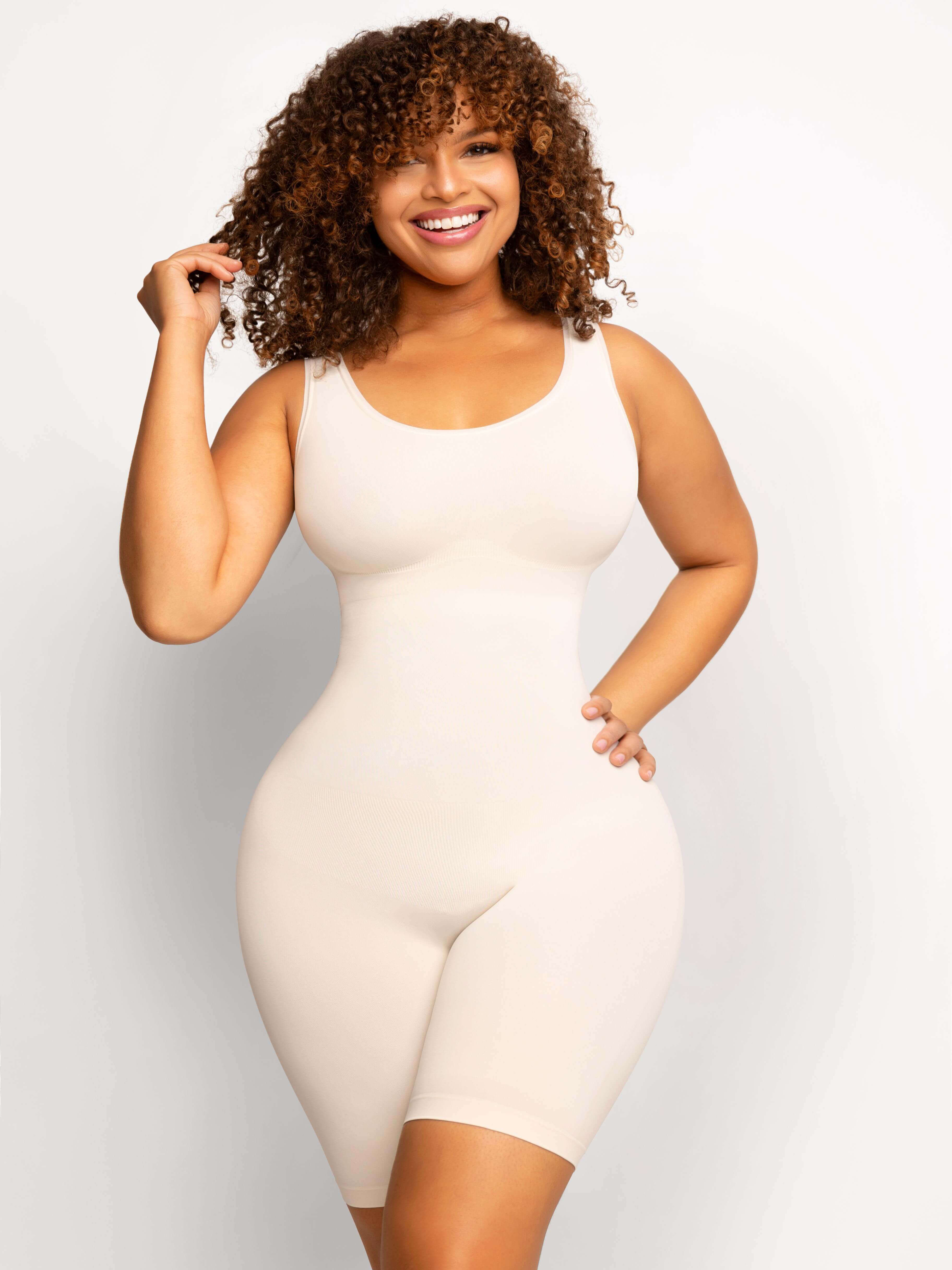 Sculpt & Lift Mid-Thigh Bodysuit Shapewear - Auxieswear