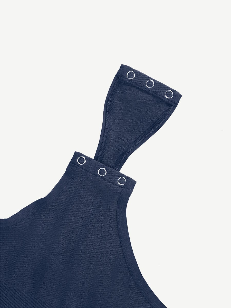 Long Sleeve Scoop Neckline Versatile Bodysuit - Auxieswear