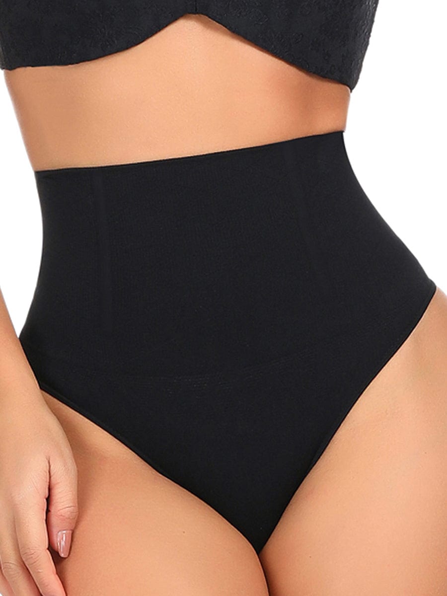 Double-Layerd Tummy Control Thong Brief - Auxieswear