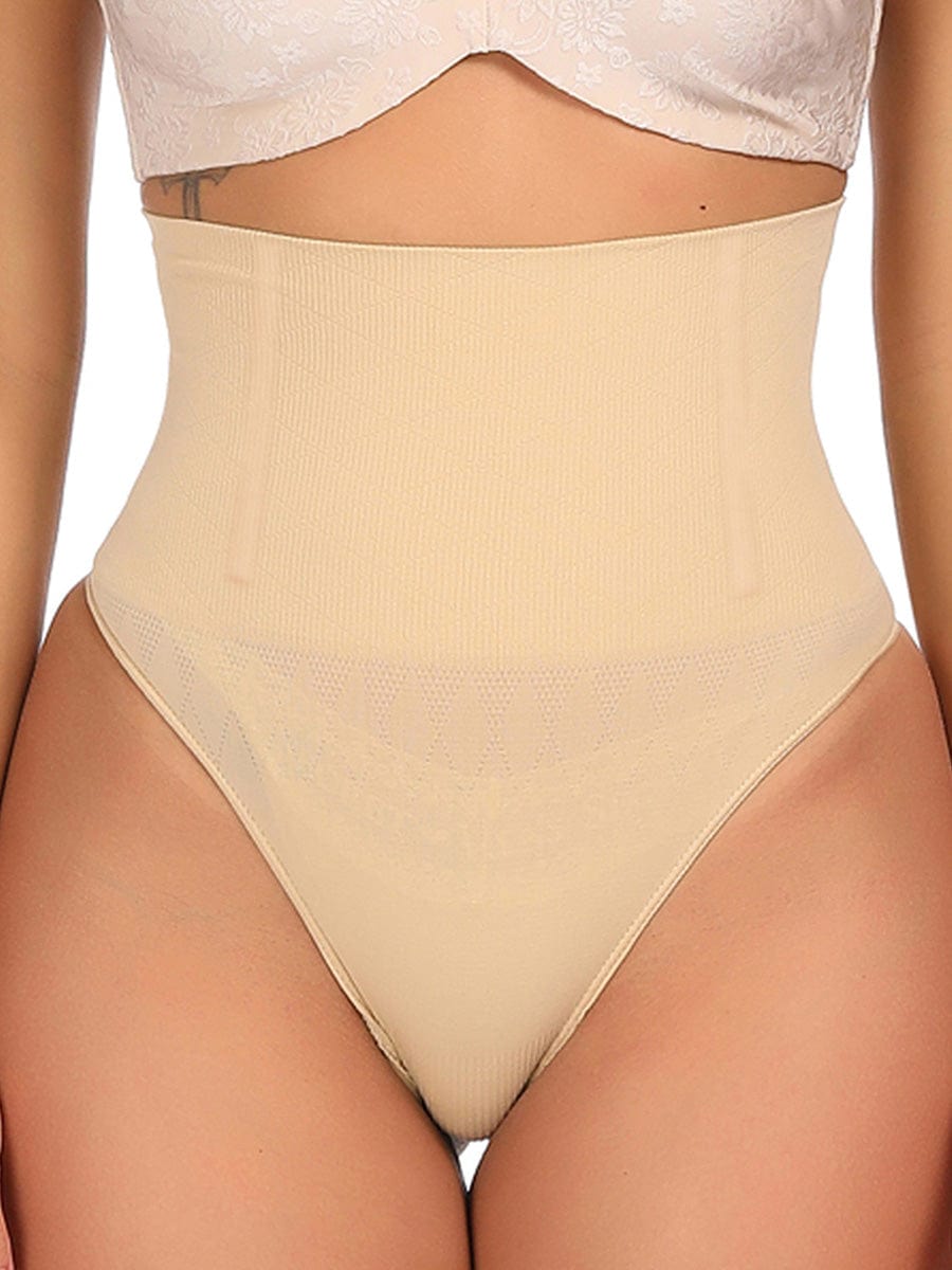 Double-Layerd Tummy Control Thong Brief - Auxieswear