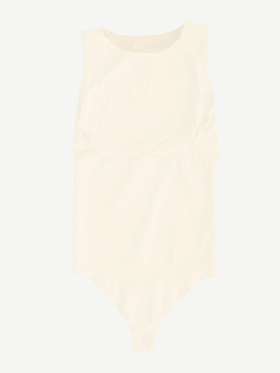 Round High Neck Summer Bodysuit - Auxieswear