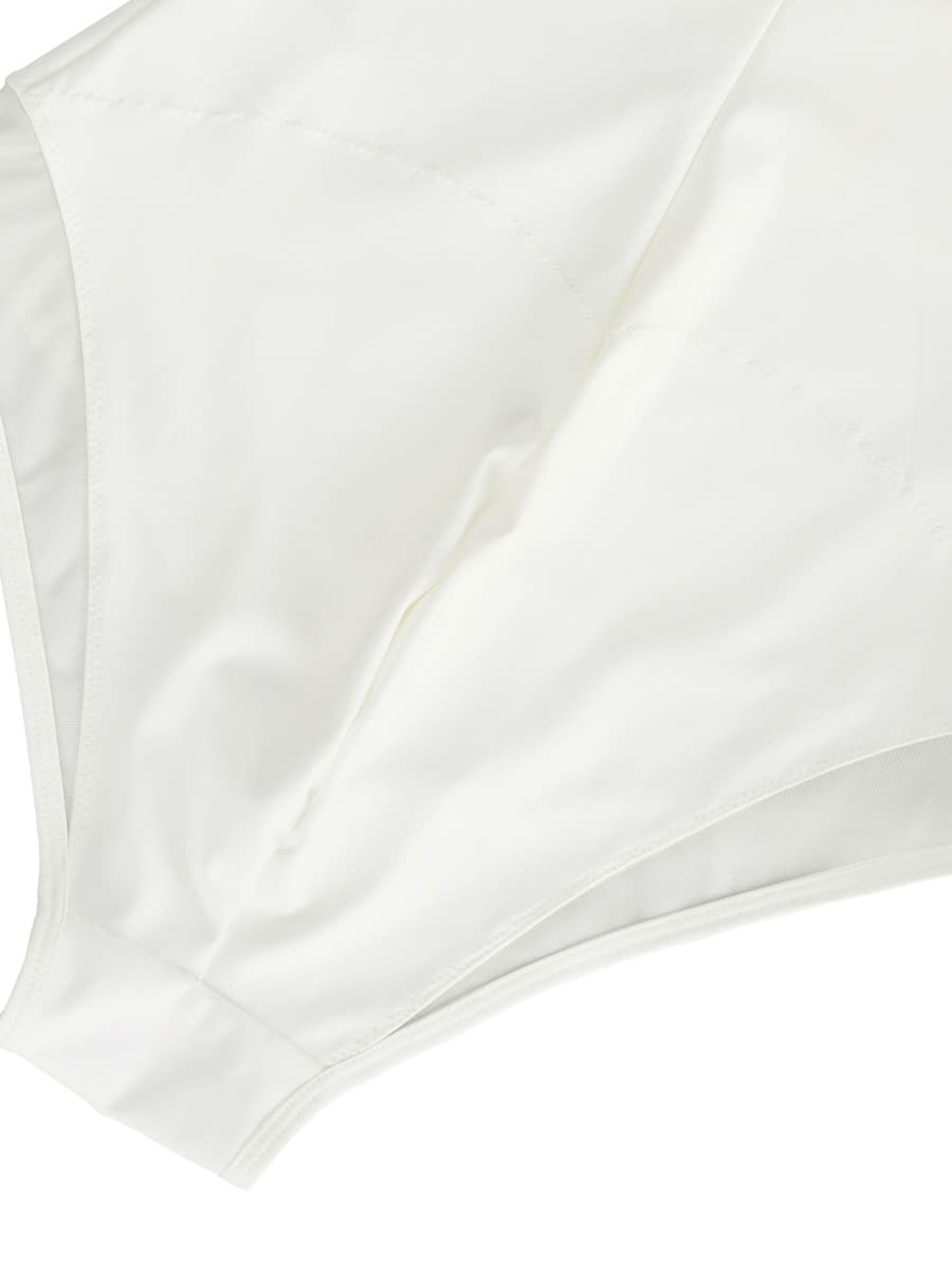 Deep V-Neck Mesh Sheer Bodysuit - Auxieswear