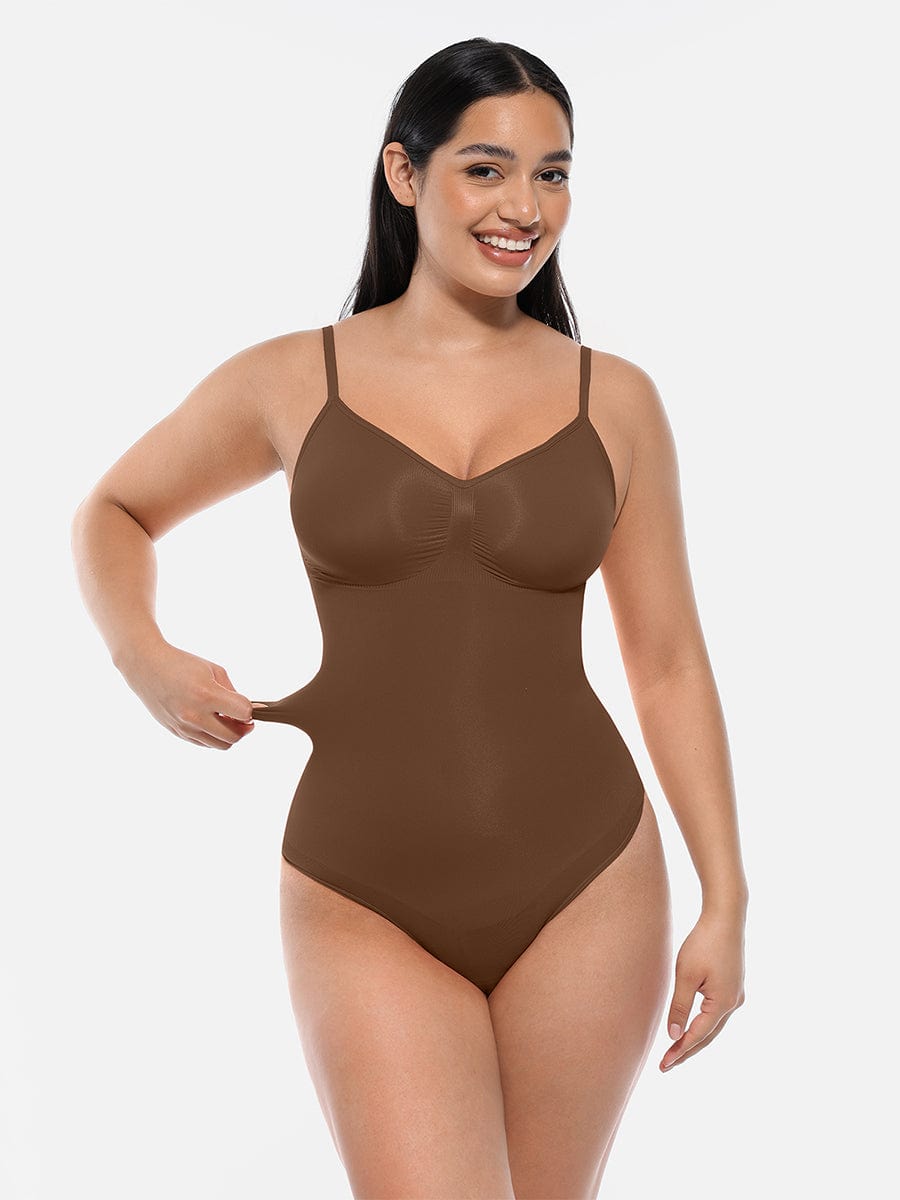 Seamless Sculpt Thong Bodysuit - Auxieswear