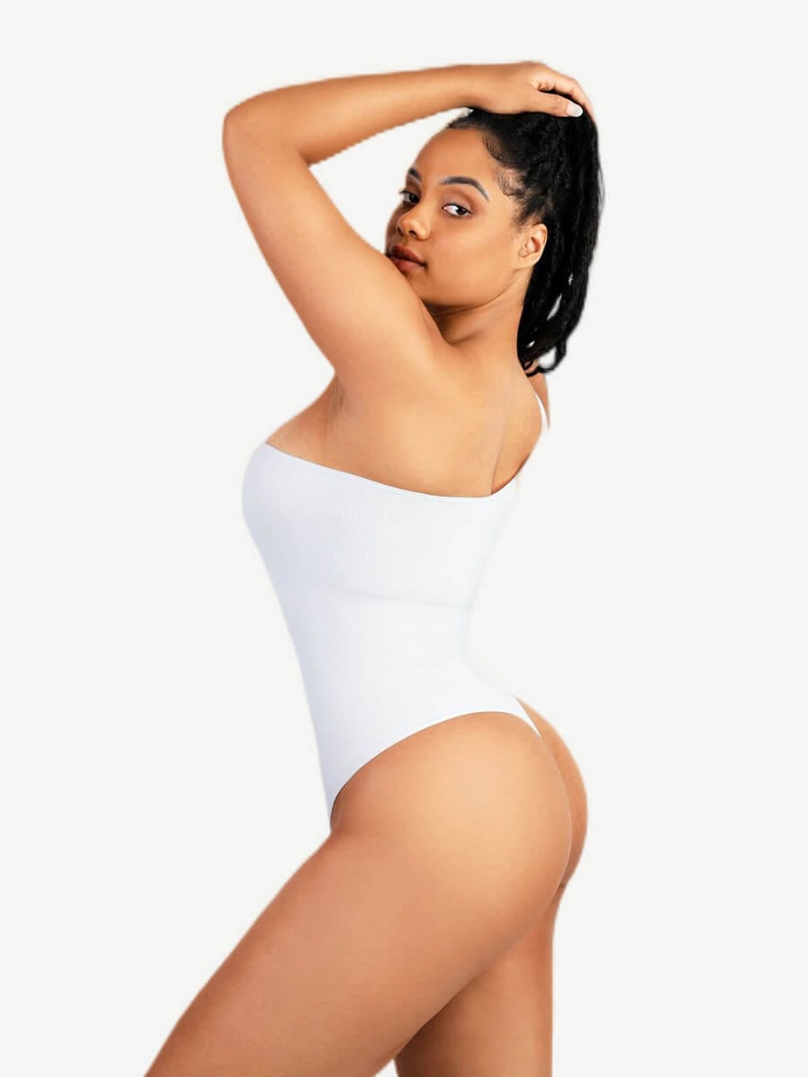 One-Shoulder Waist & Belly Sculpting Bodysuit - Auxieswear