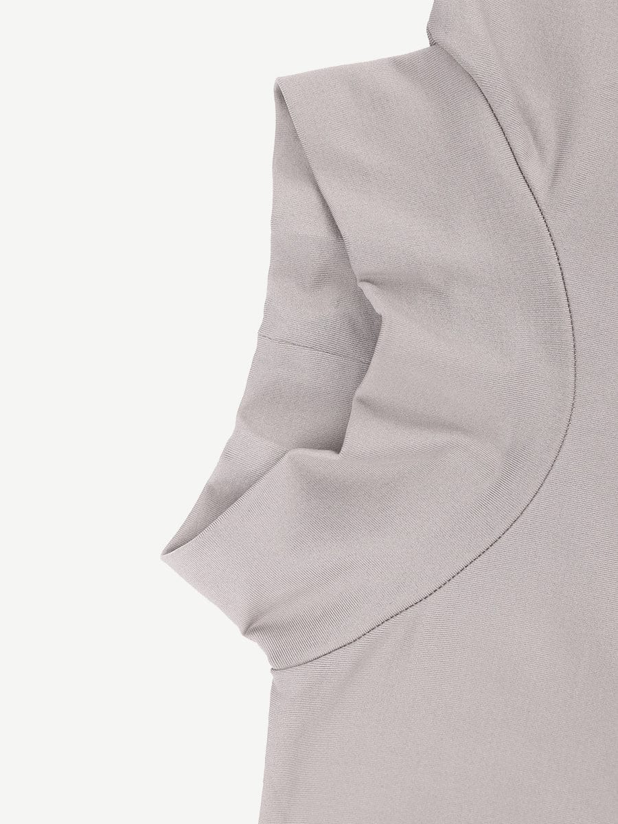 Turtle Neck Long Sleeve Thong Bodysuit - Auxieswear