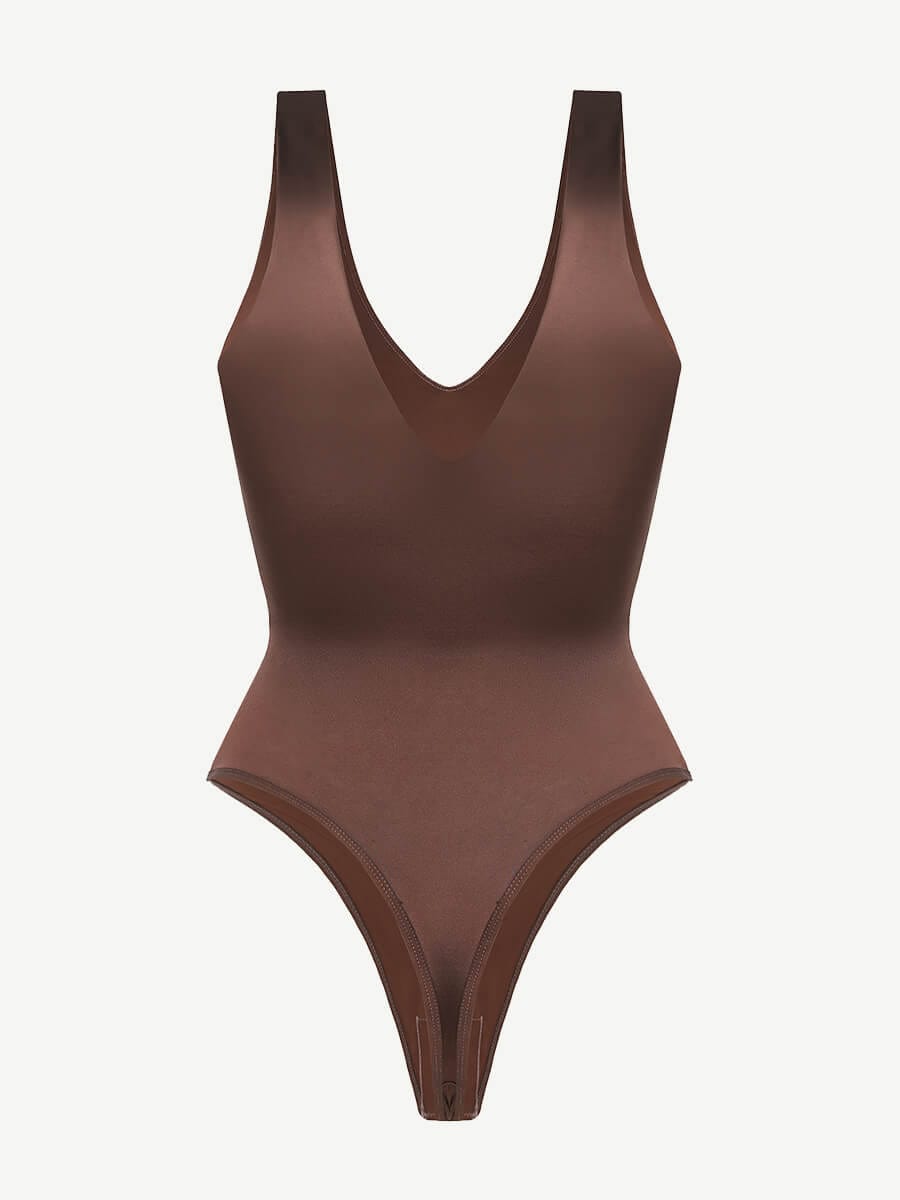 Deep V-neck Waist & Abdomen sculpting Bodysuit - Auxieswear