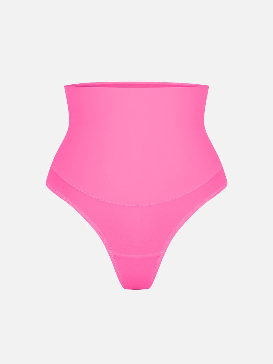 High Waist Tummy Control Thong Panties - Auxieswear